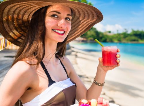 vamos comer na praia
